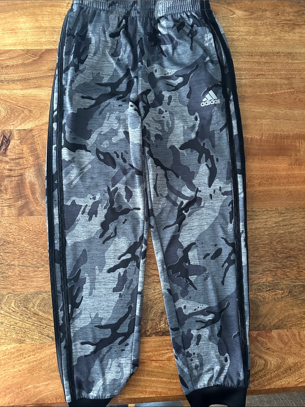 adidas Kids Gray & Black Camo Joggers